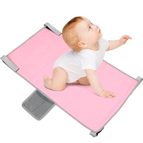 Repose-pieds d'avion portable pour enfants pour éviter la fatigue en vol extension rose
