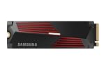 Samsung 990 PRO Heatsink NVMe M.2 SSD with heat sink, 4 TB, PCIe 4.0, 7,450 MB/s read, 6,900 MB/s write, Internal SSD with RGB for PC/console gaming and video editing, MZ-V9P4T0CW