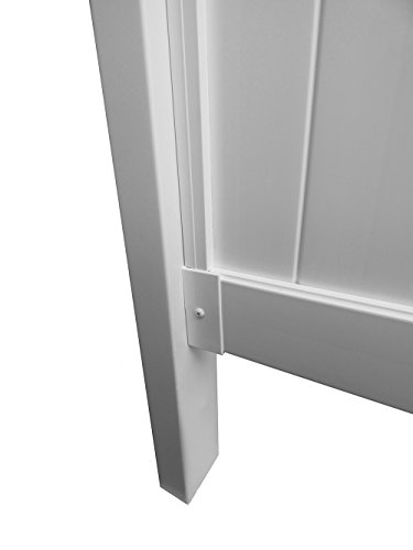 Zippity Outdoor Products Oceanside Vinyl Shower Kit Enclosure (2 Box Unit), 36" X 36" X 93"/61-5/8" X 88.75", White #TOP5