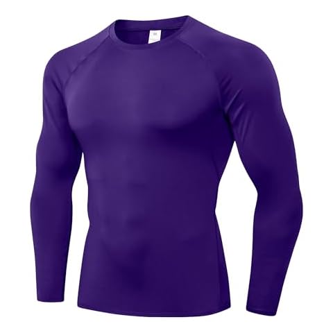 SPVISE Purple Long Sleeve Compression Shirt Cover