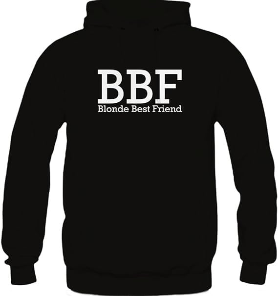 Best Friend Blonde Black Pullover Hoodie