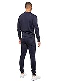 BRAND KRUZE Mens Crew Neck Long Sleeve Tracksuit Set Sweatshirt and Joggers KZMS138 TRACKSUIT NVY XL - Image 3
