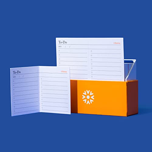 Notsu To-Do List Scored Card Case With 50 Cards | Index Card Holder With Tab Dividers And Built In Lid Stand & To Do List Scored Note Cards (Pack Of 50) #TOP5