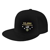 US 4th Armored Division Fashion Flat Brim Sun Hat Unisex Outdoor Baseball Cap94 Black
