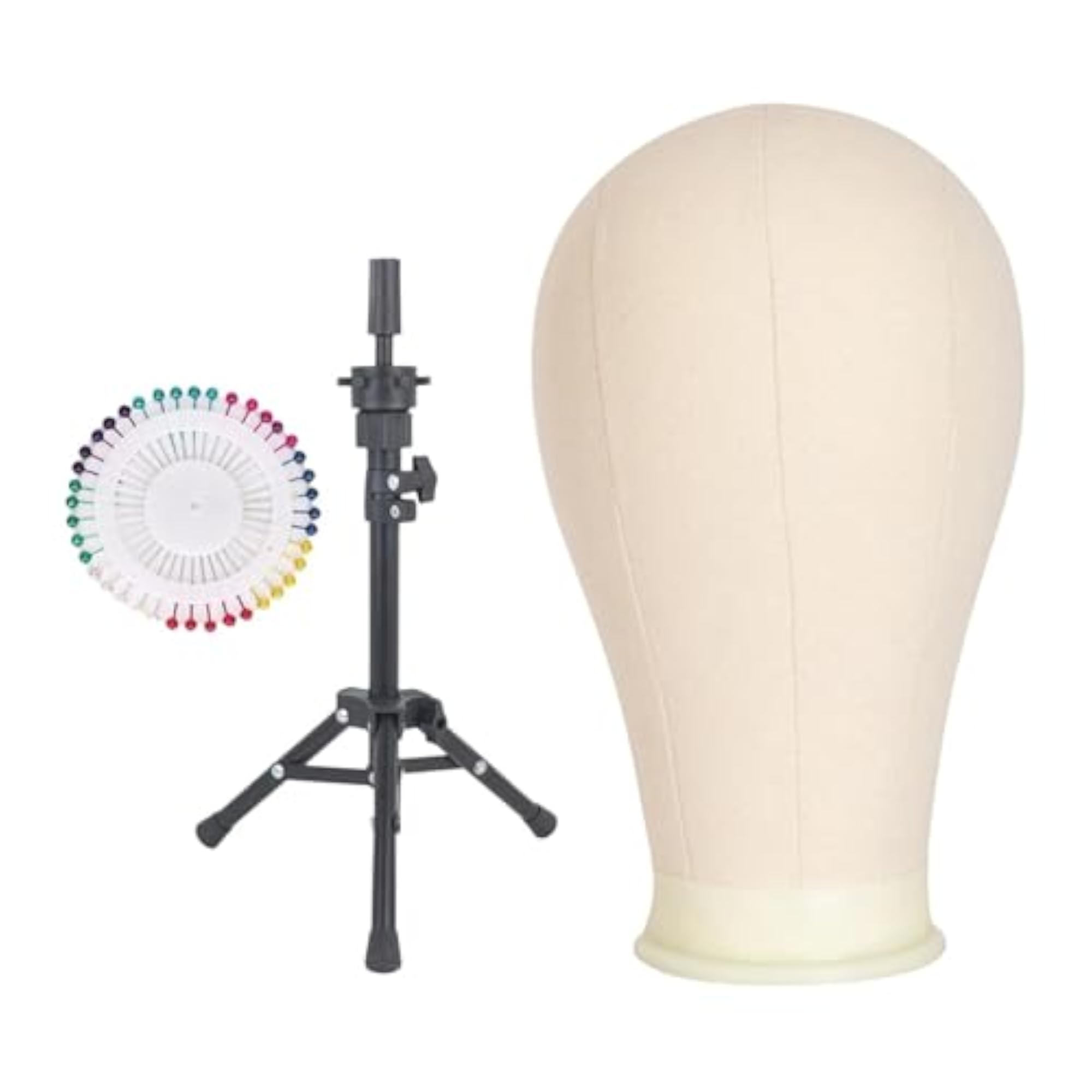 Model Mannequin Head Canvas Wig Stand for Styling