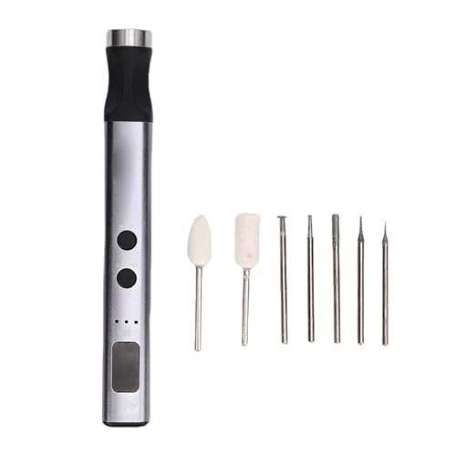 Yunseity Mini Kit de Herramientas Rotativas Inalámbricas, Amoladora Eléctrica de 5 Velocidades con 7 Accesorios para Placa de Circuito, Reparación de PCB, Pulido, Corte, Manualidades
