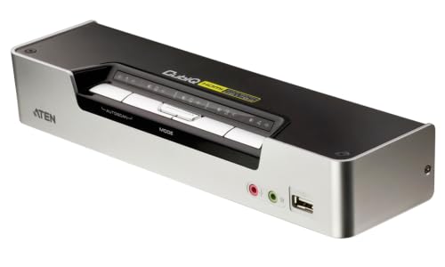 Aten CS1794 commutateur écran, Clavier et Souris Argent