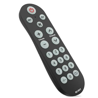 Backlit Big Button Universal Remote Control for Most of TVs Backlit, Universal TV Remote Control for Elderly, Learning Remote- Easy to Use