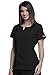 Cherokee Workwear womens Round Neck Top medical scrubs shirts, Black, 3X-Large Plus