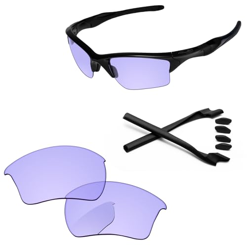 Image of Replacement Lenses & Rubber Kits for Oakley Half Jacket 2.0 XL OO9154 62mm - Precise Fit, UV Block, Impact Resistant
