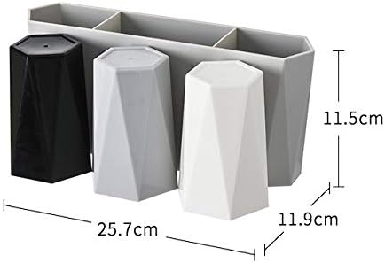 Toothpaste Toothbrush Holder with Cups Wall Mounted Toothbrush Storage Rack Bathroom Accessories Set Bathroom Organizer Rack