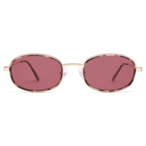 Retro Oval Sunglasses for Women Men Trendy Large Round Y2k Sunnies AP3681