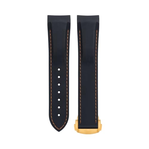 Bracelet de montre en caoutchouc 20mm 21mm 22mm KLVN flexible pour Seamaster 300 et AT150