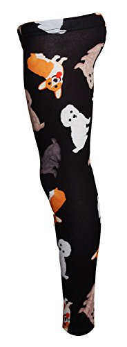 Girl's Children's Cute Dogs Puppies Animal Print Leggings2