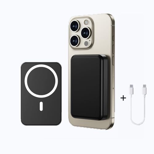 Batterie Externe Magnétique Power Bank sans Fil 5000mAh, PD 20W