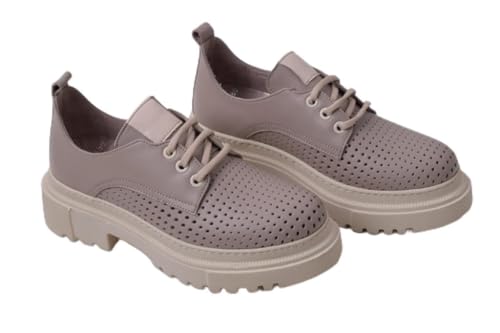 Bottines élégantes TAN en cuir premium aux finitions soignées