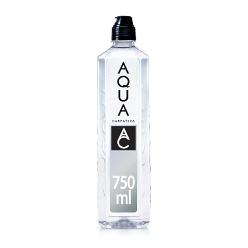 AQUA Carpatica Sports Cap 750ml x 6 - Pure Natural Still Mineral Water for Active Hydration, Virtually Nitrate-Free, Low Sodium, Naturally Alkaline, Enhanced Natural Electrolytes for Peak Performance