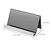Maxdot 2 Pack Stainless Steel Business Cards Holders Desktop Credit Name Card Display Organizer for Business Mental Name Case Rack for Office Home Daily Use(Black)