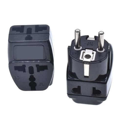 Adaptateur de conversion prise coréenne WDS-9 multiprise noir