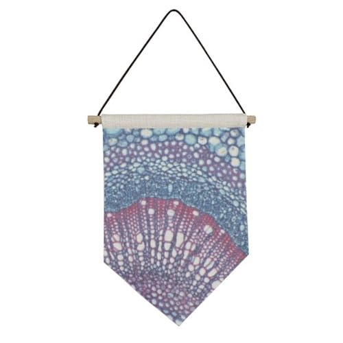 Drapeau en toile cellule scientifique microcosme pour décoration murale