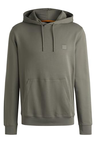 BOSS Hommes Wetalk Sweat à Capuche Regular en Molleton de Coton avec Patch logoté