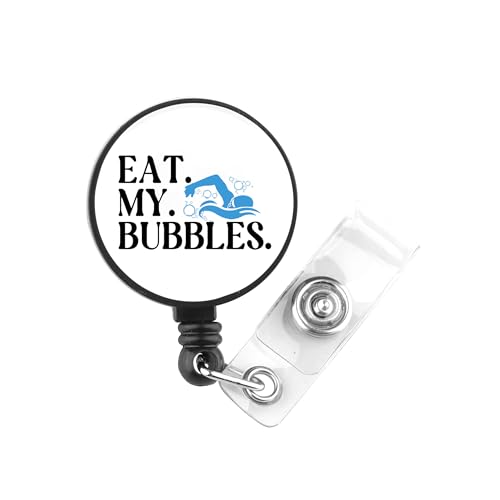 PLITI Regalo per nuotatore regalo per allenatore di nuoto Regali per squadra di nuoto Eat My Bubbles Swim Badge Reel per infermiere medico (eat Bubbles badgeU) PLITI Regalo per nuotatore regalo per allenatore di nuoto Regali per squadra di nuoto Eat My Bubbles Swim Badge Reel per infermiere medico (eat Bubbles badgeU)