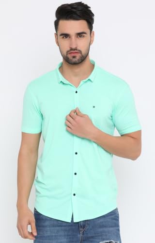 Image of SHOWOFF Men's Regular (Shirt Collar Green XL)