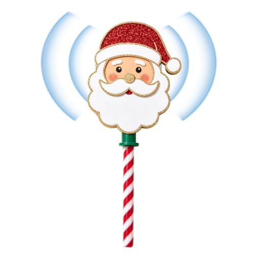 Festive Holiday Card Tap Wand Santa Claus Payment Stick Gift Red Model Uses | Size 5.91X3.15X1.57 Inches Fun Festive Holiday Car