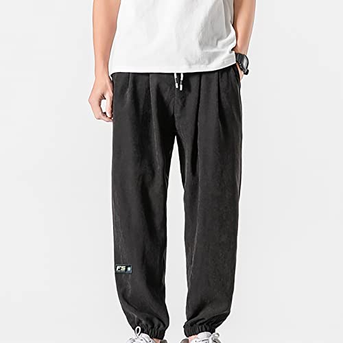 Baggy Sweatpants for Men 2023 Casual Loose Drawstring Solid Baggy Pants Outdoor Fashion Beam Feet Sweatpants2