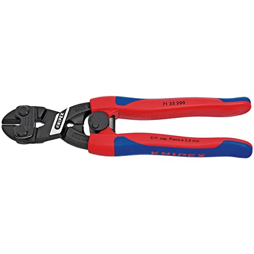 Image of Knipex 49197 Cobalt Compact Bolt Cutters with Sprung Handle 200 mm
