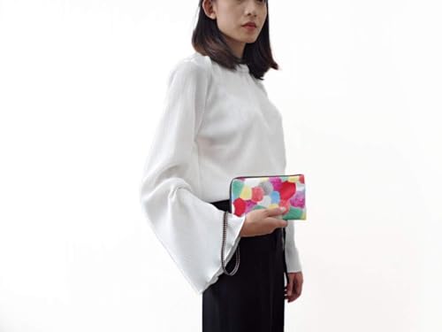 Image of Taianda Women Phone Wristlet Wallet Pouch, Dual Slots (Puffer Ball)