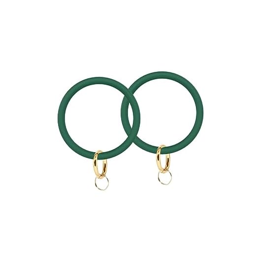 KESYOO 2 Peças Pulseira Anel Anel Pulseira Redondo De Pulso De Pulseira De Círculo Charme Pulseira De Silicone Grande Círculo Ar Livre Senhorita