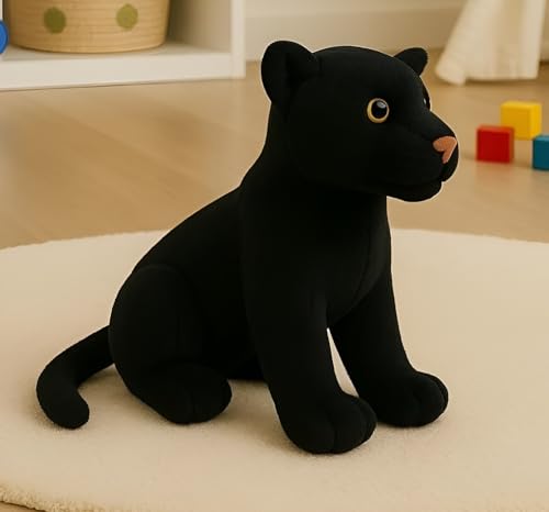 Image of Tickles Black Panther Animal Soft Stuffed Plush Toy for Kids (Size: 43 cm)