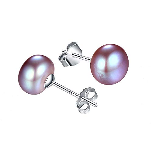Plata de ley 925 con perlas de agua dulce Kim Johanson de acabado ovalado de alta joyería 5