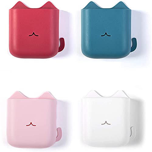 Louttary - Soporte para mando a distancia (4 unidades, soporte de mando a distancia, para teléfono o cepillo de dientes, lápiz a distancia, multicolor