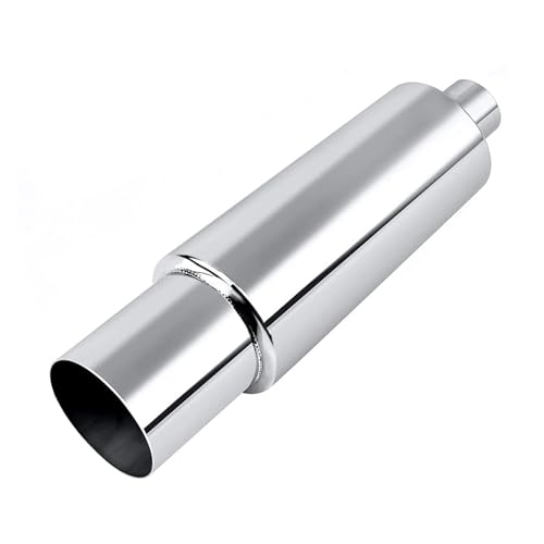 Embout silencieux d'échappement type 4 en acier inoxydable premium argent