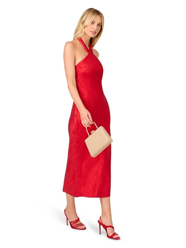 Image of Adrianna Papell Women's Foil Woven Midi Dress