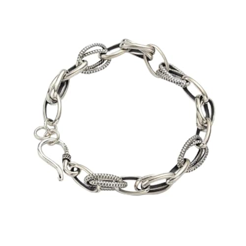 Bracelet pour femme chaîne épaisse au design couture pour vos fêtes
