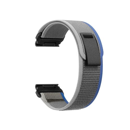 [PLYYQZM] 22mm 26mmNCbNtBbgrv.Gar min ɍ Fenix 8 E 7X 7Pro Solar 6X 6 Pro 5X Plus MARQ EPIX Gen2 Mk2i Mk2iCxgpɓKp(Blue Grey