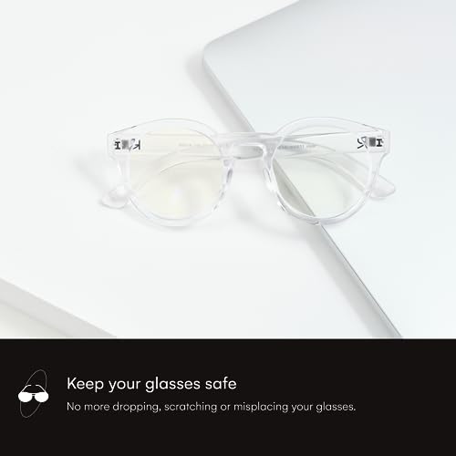 Image of Readerest Blue Light Blocking Reading Glasses (clear, 0 Magnification) Computer Glasses, fashionable for men and women, Anti Glare, Anti Eyestrain, UV protection, peepers glasses