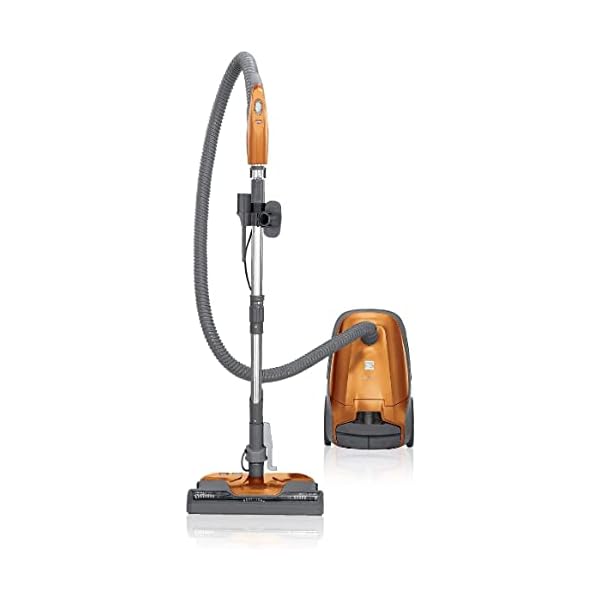 Kenmore 81214 200 Series Pet Friendly Lightweight Bagged Canister Vacuum with HEPA, 2 Motor System, and 3 Cleaning Tools-Orange