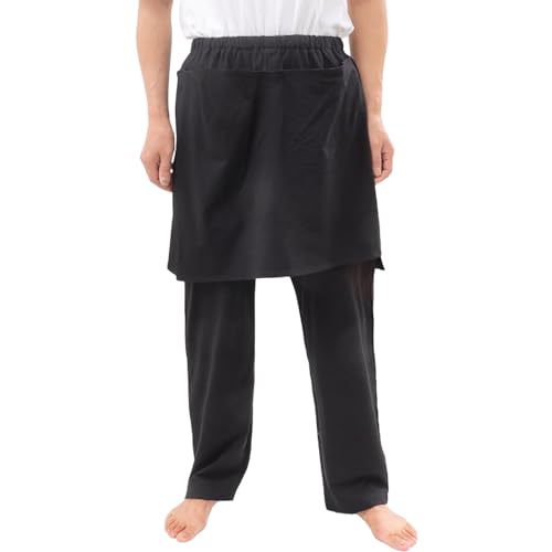 Pantalon d'hiver décontracté pour homme pour les soins aux personnes âgées. Design confortable avec entrejambe ouverte. Facile à porter pour les patients alités. Utilisation quotidienne dans le