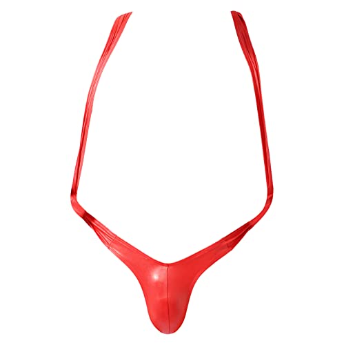 V Sling Thong Underwear for Men Sexy Jock Straps Mankini Bikini Swimsuit Stretch Suspender Bulge Pouch Bodysuit