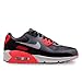 Nike Air Max 90 Big Kids' Shoes (HF6358-005, Black/Cool Grey/Bright Crimson/Photon Dust) Size 7