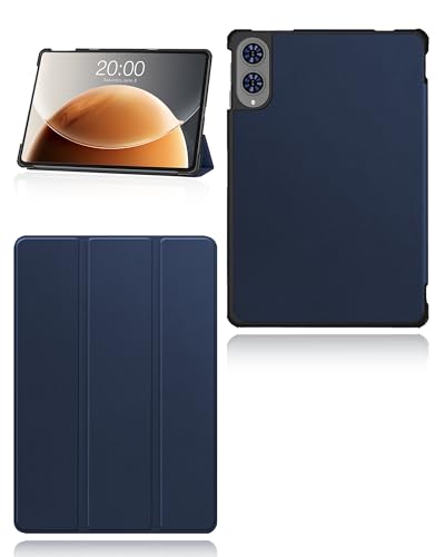 Coque Teclast T65 bleu à trois volets pour le bureau et la maison