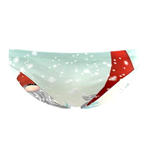VBFOFBV Pantaloncini Jammer da Nuoto a Gamba Quadrata da Uomo, Jammer da Bagno da Uomo,Gnomi svedesi di El del Fumetto di Natale di Inverno