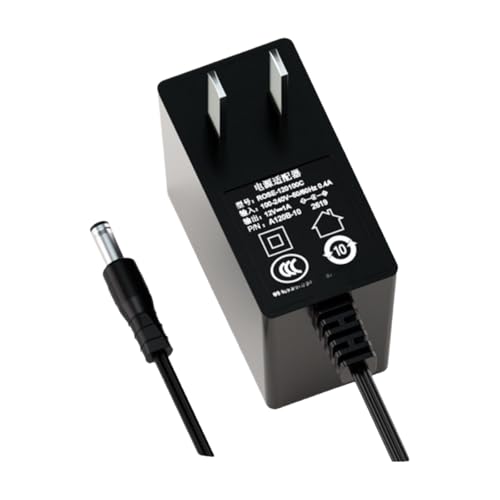 Adaptateur secteur 12V 1A noir parfait pour bureau et salon