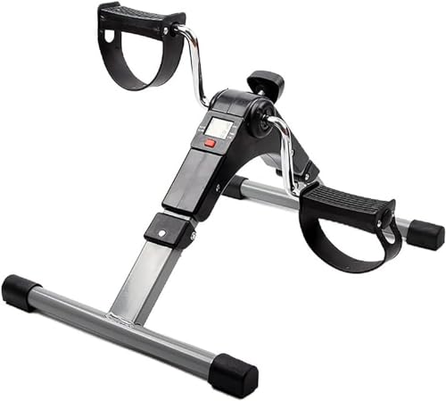 Bicicleta mini portátil con pedales y pantalla LCD miniatura 1