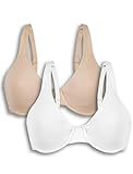 Bestform Sujetador para Mujer, Blanco/Arena, 100C