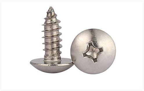 316 stainless steel Truss head self-tapping screws M3 M4 M5 M6 screws TA screws Nails Wood (Length: M6X45 15pcs)